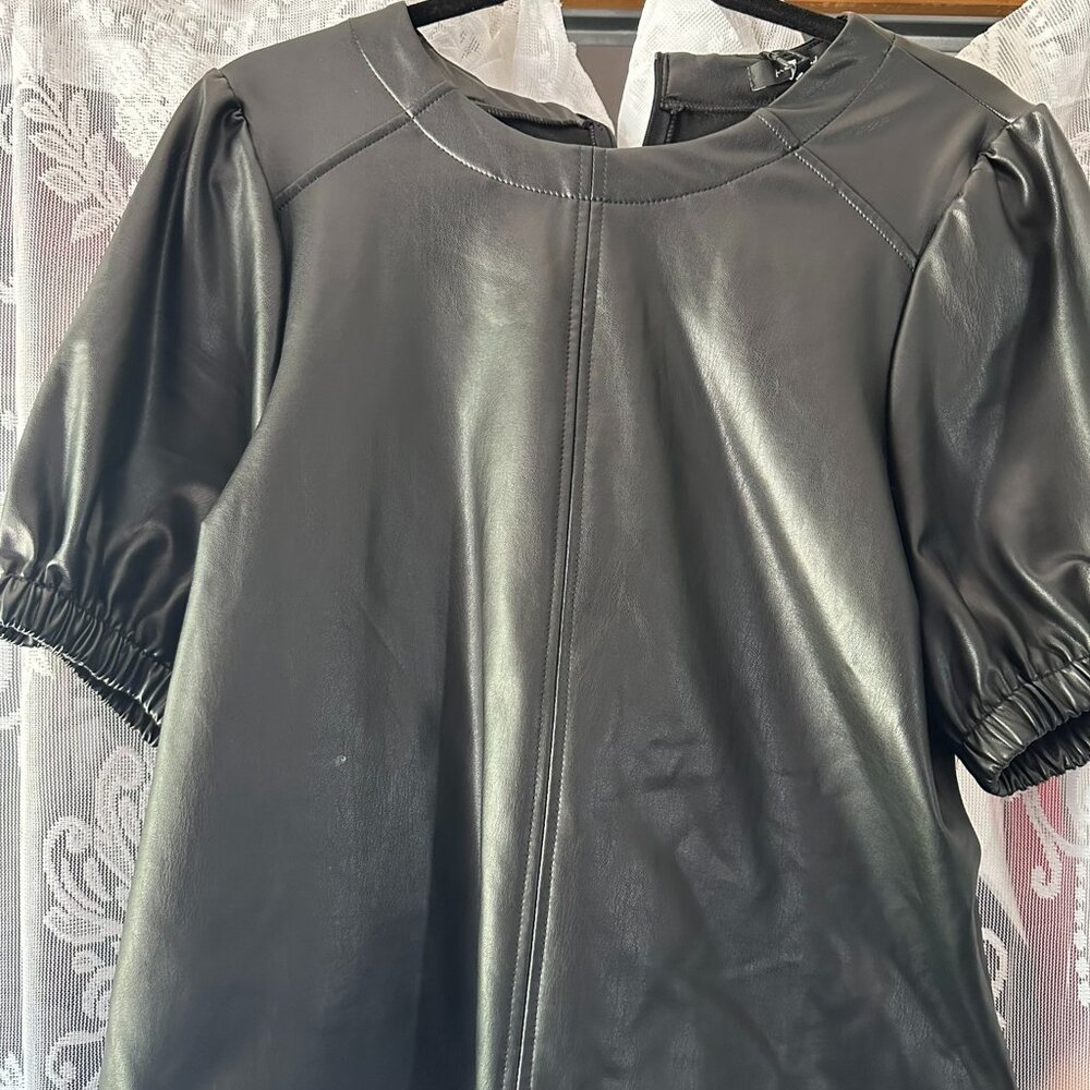 7 for all Mankind faux leather top